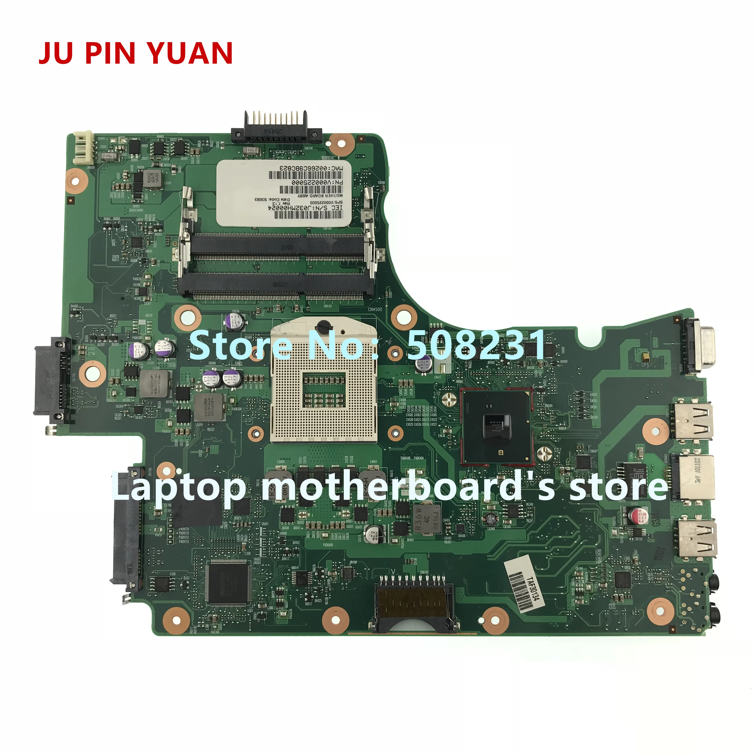 Материнская плата Ju pin yuan V000225000 для Toshiba Satellite C650 C655 материнская плата для ноутбука 6050A2355202-MB-A03-T1
Материнская плата Ju pin yuan V000225000 для Toshiba Satellite C650 C655 материнская плата для ноутбука 6050A2355202-MB-A03-T1