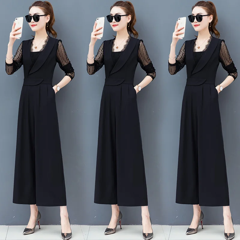 Autumn 2019 Women Jumpsuit Wide-Legged Pants Suit Autumn New Women'S Korean Fashion Royal Long Pants Jumper Casual Vestidos
Autumn 2019 Women Jumpsuit Wide-Legged Pants Suit Autumn New Women'S Korean Fashion Royal Long Pants Jumper Casual Vestidos