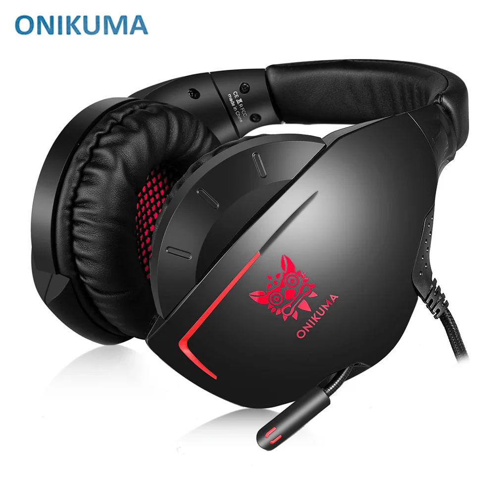 Игровые наушники ONIKUMA K7 вкладыши динамические стерео басы звуковая гарнитура с
