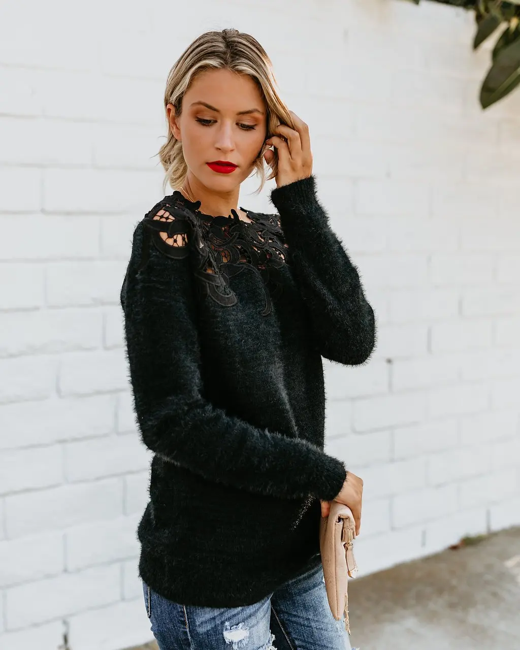 Hirigin Women Long Sleeve Pullover Tops Lace Flower Sweater Ladies O Neck Hollow Out Knitwear
Hirigin Women Long Sleeve Pullover Tops Lace Flower Sweater Ladies O Neck Hollow Out Knitwear