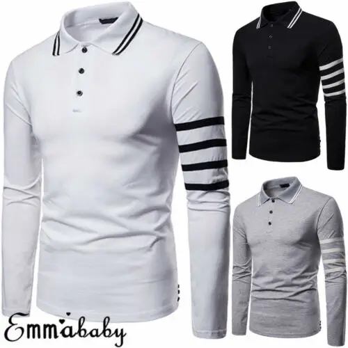 2019 New Fashion Men's Slim Fit lapel Long Sleeve Muscle Tee Shirts Casual Shirt Tops Blouse
2019 New Fashion Men's Slim Fit lapel Long Sleeve Muscle Tee Shirts Casual Shirt Tops Blouse