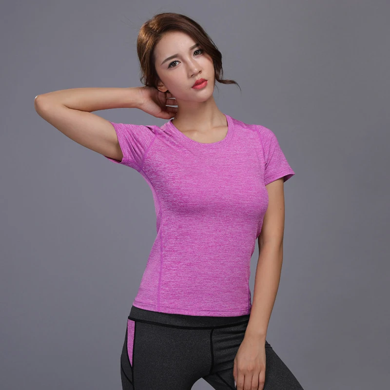 Women Fitness Shirts Elastic Yoga Sports T Shirt Yoga Top Tights Gym Running Tops Short Sleeve Tees Blouses Shirts Sport Top
Women Fitness Shirts Elastic Yoga Sports T Shirt Yoga Top Tights Gym Running Tops Short Sleeve Tees Blouses Shirts Sport Top