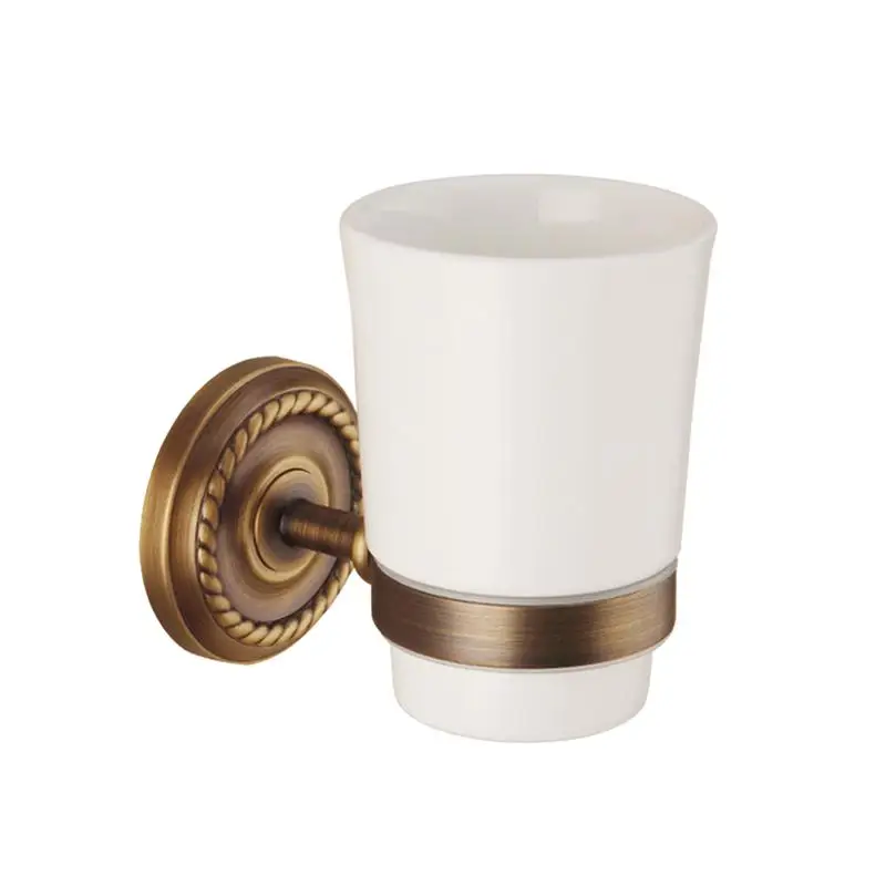 Double Cup Holder Antique Copper Vintage Elegant Wall Mounted Toothbrush Tumbler Rack Ceramic Cups Holders For Bathroom
Double Cup Holder Antique Copper Vintage Elegant Wall Mounted Toothbrush Tumbler Rack Ceramic Cups Holders For Bathroom