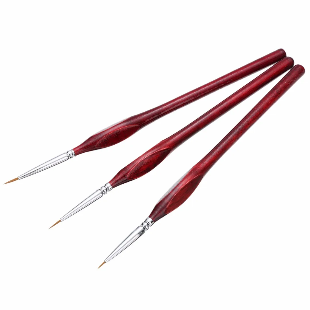 3Pcs Sable Hair Painting Brush Gouache Paint Brushes 7.3inch Fine Detailing Liner 0~000 Pointed Tip Art Supplies
3Pcs Sable Hair Painting Brush Gouache Paint Brushes 7.3inch Fine Detailing Liner 0~000 Pointed Tip Art Supplies