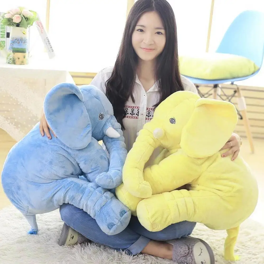 40cm/60cm Height Large Plush Elephant Doll Toy Kids Sleeping Back Cushion Cute Stuffed Elephant Baby Accompany Doll Xmas Gift
40cm/60cm Height Large Plush Elephant Doll Toy Kids Sleeping Back Cushion Cute Stuffed Elephant Baby Accompany Doll Xmas Gift