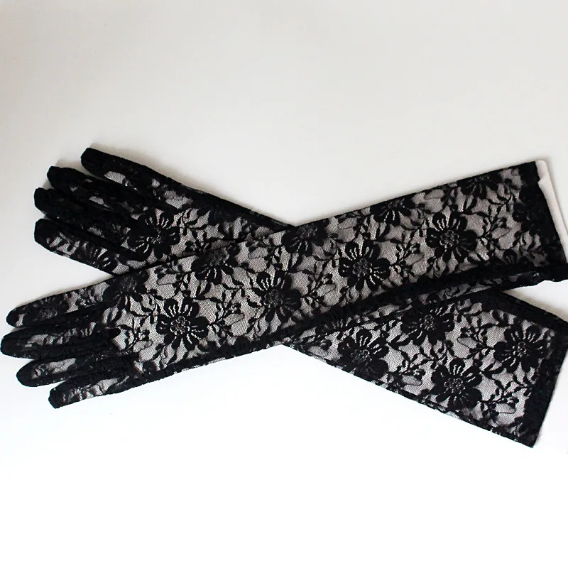 2 Colors Sexy Long Thin Gloves Women Black Red White Floral Print Lace Gloves Women's Mittens for Party Accessories
2 Colors Sexy Long Thin Gloves Women Black Red White Floral Print Lace Gloves Women's Mittens for Party Accessories