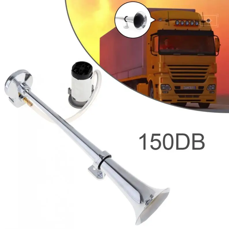Durable 17 Inch 150DB Super Loud 12V Single Trumpet Car Auto Air Claxon Horn Compressor Kit for Car Truck Boat Motorcycles
Durable 17 Inch 150DB Super Loud 12V Single Trumpet Car Auto Air Claxon Horn Compressor Kit for Car Truck Boat Motorcycles