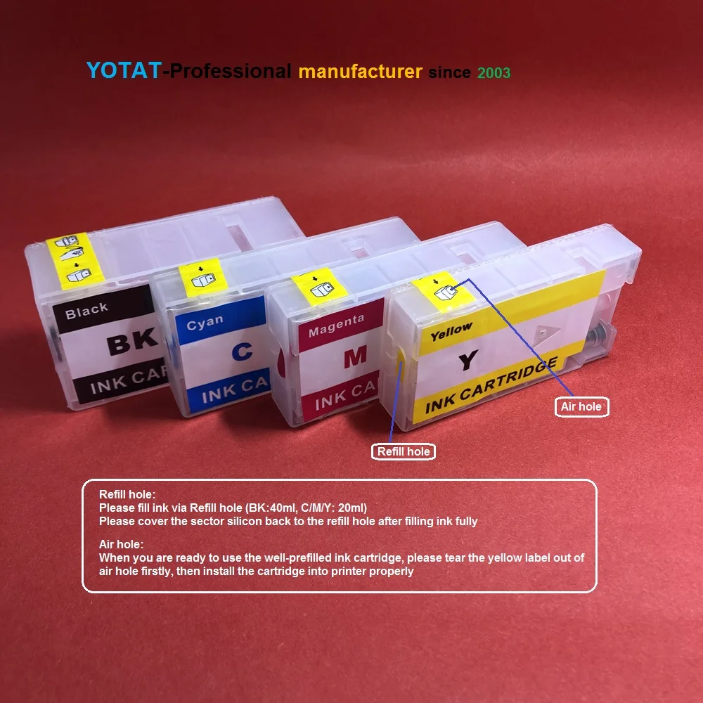 YOTAT 1set empty Refillable PGI-1600 for Canon ink cartridge PGI-1600XL for Canon MAXIFY MB2060 MAXIFY MB2360
YOTAT 1set empty Refillable PGI-1600 for Canon ink cartridge PGI-1600XL for Canon MAXIFY MB2060 MAXIFY MB2360