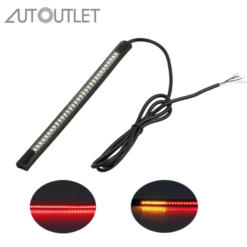 AUTOUTLET for 48LED Flexible Motorcycle Bike Stop Turn Signal Strip Light 12V IP68 Turn Signal Strip Light Indicator Waterproof
AUTOUTLET for 48LED Flexible Motorcycle Bike Stop Turn Signal Strip Light 12V IP68 Turn Signal Strip Light Indicator Waterproof