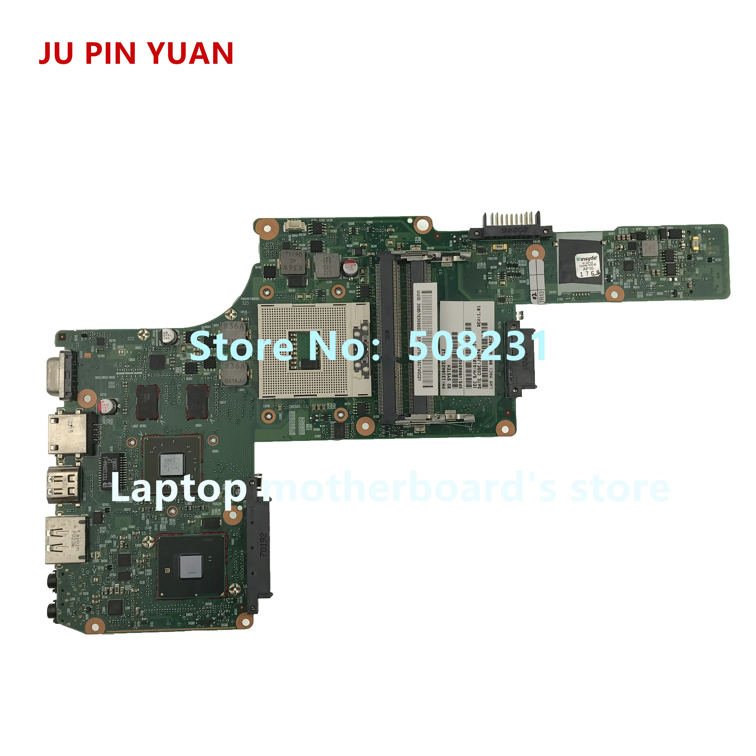 Материнская плата JU PIN YUAN V000245020 6050A2338401-MB-A02 для toshiba satellite L630 L635, материнская плата для ноутбука, полностью протестирована
Материнская плата JU PIN YUAN V000245020 6050A2338401-MB-A02 для toshiba satellite L630 L635, материнская плата для ноутбука, полностью протестирована