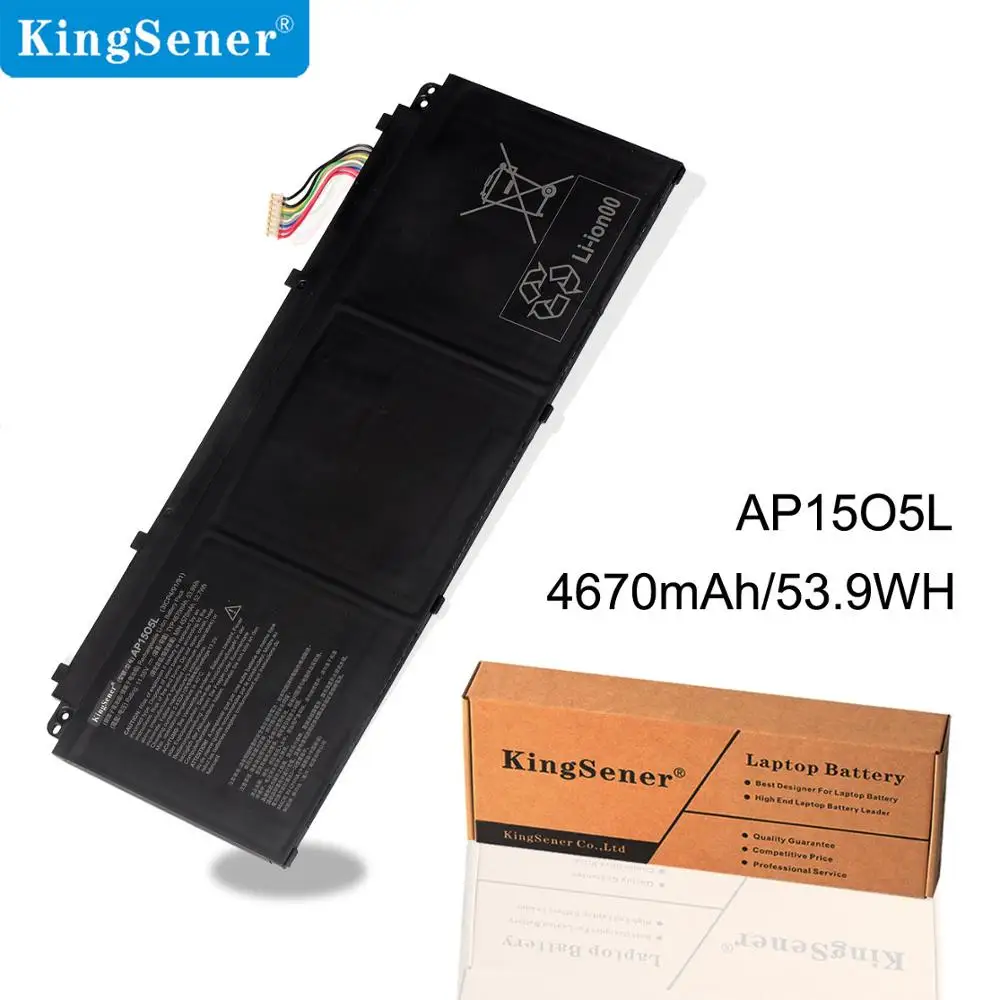 Аккумулятор KingSener AP15O5L для ноутбука Acer Chromebook R13 CB5-312T CB5-312T-K0YK/K8Z9 11 55 V 4670mAh/53.9WH |