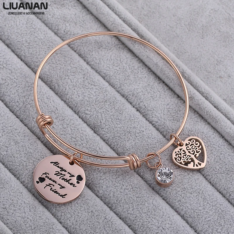 Girls Daughter Bracelet & Bangle Adjustable Stainless Steel Bracelet Engraved Message"Always My Mother/Daughter Forever..."
Girls Daughter Bracelet & Bangle Adjustable Stainless Steel Bracelet Engraved Message"Always My Mother/Daughter Forever..."