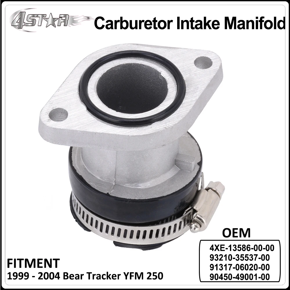 Motorbike Aluminum Engine Carburetor Intake Manifold For YAMAHA Bear Tracker YFM 250X 1999 2000 2001 2002 2003 2004
Motorbike Aluminum Engine Carburetor Intake Manifold For YAMAHA Bear Tracker YFM 250X 1999 2000 2001 2002 2003 2004