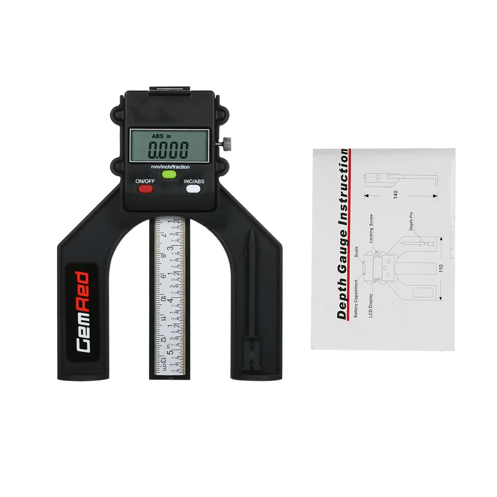 GemRed High LCD Digital Depth Gauge Depthometer Self Standing Depth Indicator Height Gauge
GemRed High LCD Digital Depth Gauge Depthometer Self Standing Depth Indicator Height Gauge