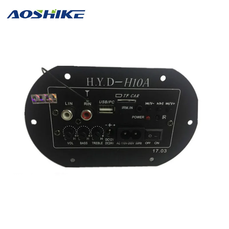 AOSHIKE усилители аудио Плата Amplificador сабвуфер усилитель плата Встроенный Bluetooth FM