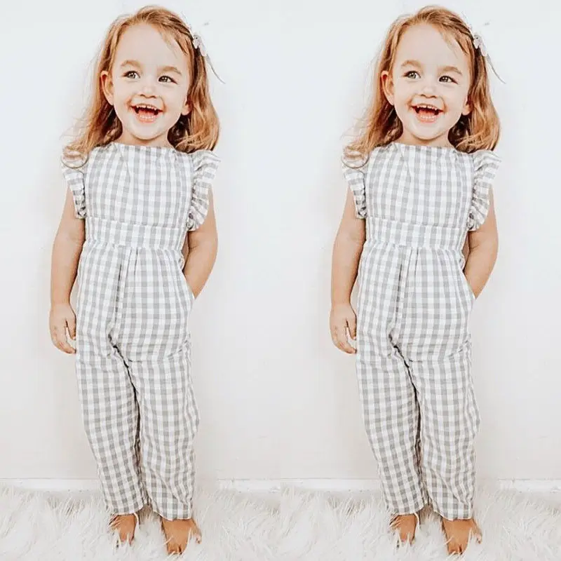 Toddler Kid Baby Girl Rompers Plaid Sleeveless Romper Jumpsuit Playsuit Sunsuit Clothes Summer Outfits
Toddler Kid Baby Girl Rompers Plaid Sleeveless Romper Jumpsuit Playsuit Sunsuit Clothes Summer Outfits