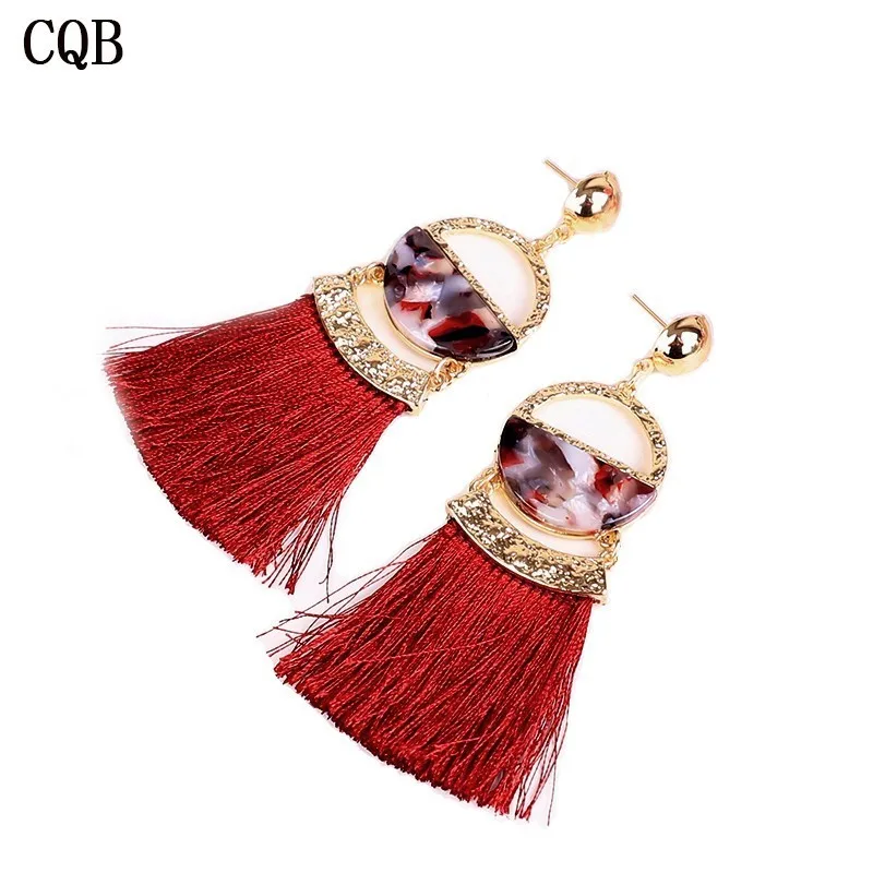 2020 fashion alloy tassel earrings ladies acetate board bohemian style geometric personality party handmade gold jewelry pendant
2020 fashion alloy tassel earrings ladies acetate board bohemian style geometric personality party handmade gold jewelry pendant