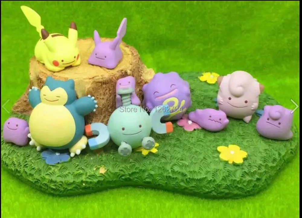Экшн фигурка Pika Snorlax Koffing Magnemite Clefair из ПВХ 5 см 50 шт.|Игровые фигурки и трансформеры| |