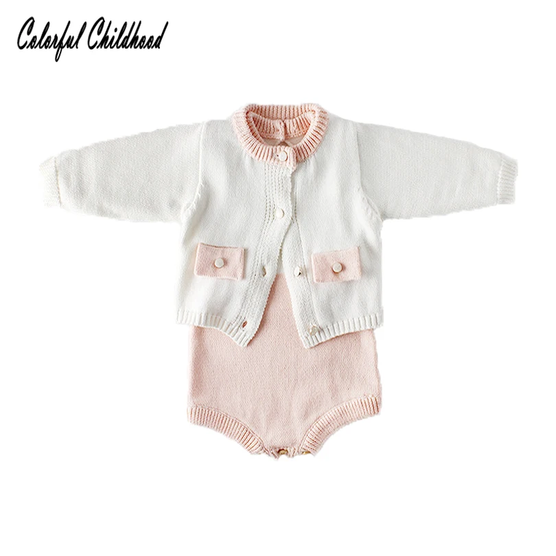 0-24M Baby cotton set knitted-romper+coat white/pink princess style party winter/autumn sweater set pocket jumpsuit onesies
0-24M Baby cotton set knitted-romper+coat white/pink princess style party winter/autumn sweater set pocket jumpsuit onesies