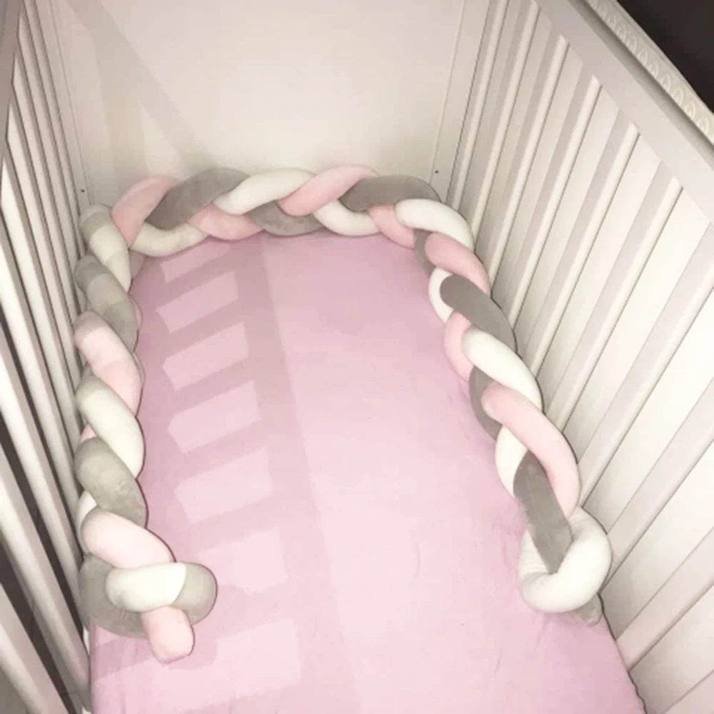 Baby Crib Bumper Knotted Braided Plush Nursery Cradle Decor Newborn Gift Pillow Cushion Junior Bed Sleep Bumper (2 Meters, Whi
Baby Crib Bumper Knotted Braided Plush Nursery Cradle Decor Newborn Gift Pillow Cushion Junior Bed Sleep Bumper (2 Meters, Whi