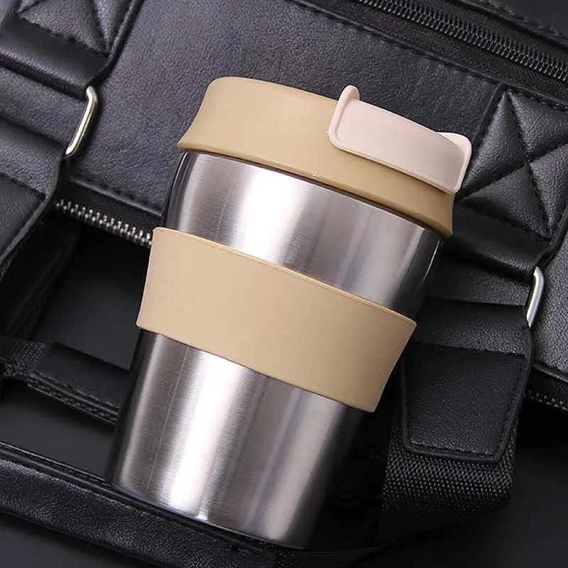 280Ml Travel Thermo Mug Vacuum Cup Stainless Steel Bottle Insulated Tumbler Tea Coffee Mugs | Дом и сад