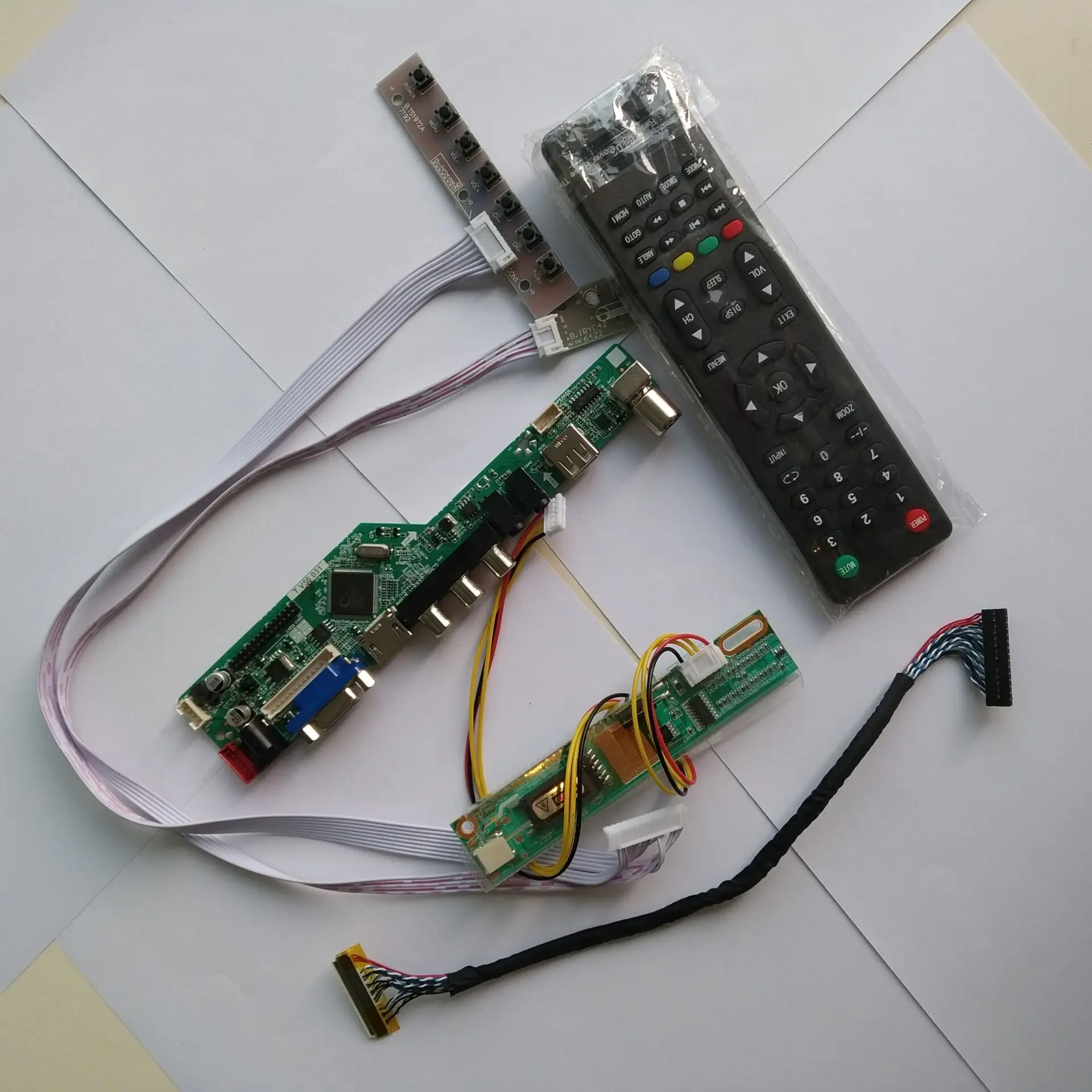Светодиодный ЖК-экран для телевизора, RF VGA AV USB светодиодный HDMI материнская плата DIY для 1366/Y01 16 "* 768 панель экрана монитора
Светодиодный ЖК-экран для телевизора, RF VGA AV USB светодиодный HDMI материнская плата DIY для 1366/Y01 16 "* 768 панель экрана монитора