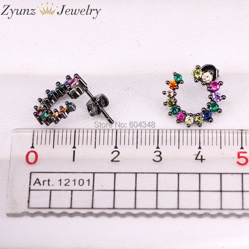 10Pairs Colorful Flower CZ Stud Earrings Female Elegant Wedding Earring for Women Party Jewelry Wholesale 
10Pairs Colorful Flower CZ Stud Earrings Female Elegant Wedding Earring for Women Party Jewelry Wholesale