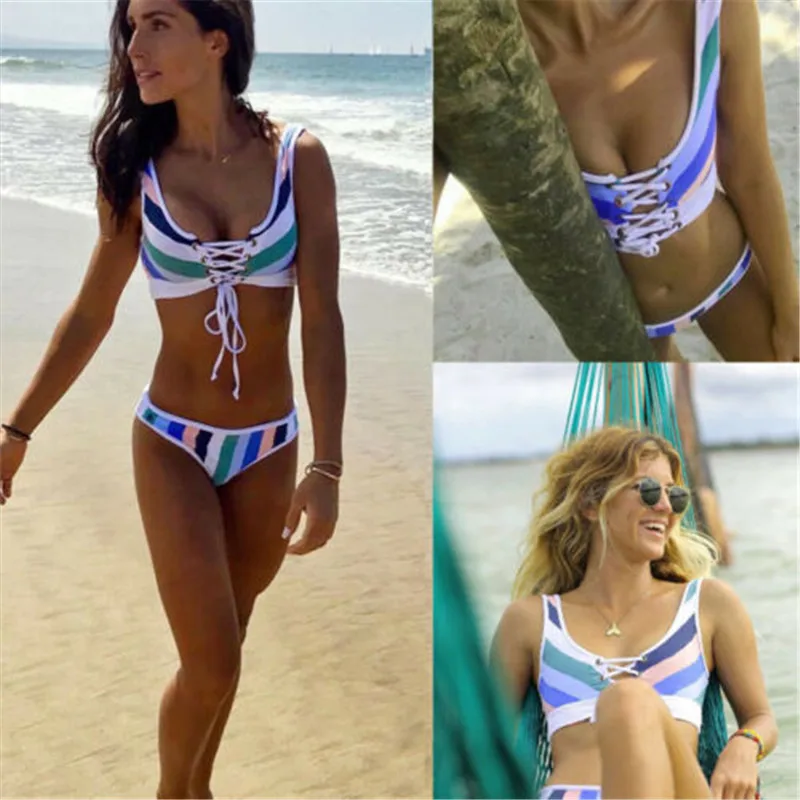 2019 new women's striped swimsuit push-up sexy swimsuit striped design bikini beach wear S-L sizes
2019 new women's striped swimsuit push-up sexy swimsuit striped design bikini beach wear S-L sizes