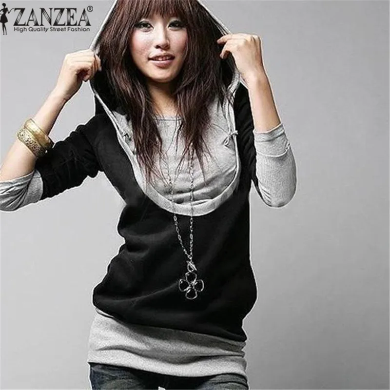 Plus Size Women Hoodies Sweatshirt 2018 Autumn Pullover Jumper Hoody Long Sleeve Fake 2 Pieces Patchwork Loose Long Tops
Plus Size Women Hoodies Sweatshirt 2018 Autumn Pullover Jumper Hoody Long Sleeve Fake 2 Pieces Patchwork Loose Long Tops
