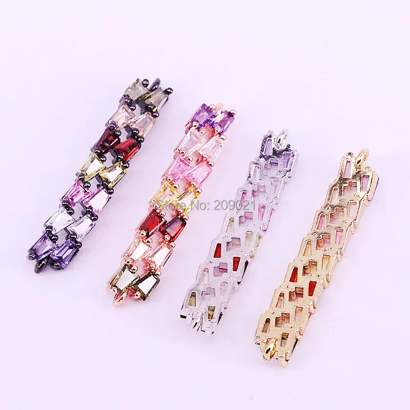 10Pcs Fashion jewelry multi color Rainbow cz micro paved Connector Bracelets For Women Adjustable Chain
10Pcs Fashion jewelry multi color Rainbow cz micro paved Connector Bracelets For Women Adjustable Chain
