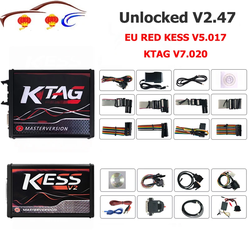 Newest Kess V2 Master Kess V2.47 V5.017 EU Red PCB No Token Limit Ecu Programming Ktag V7.020 V2.34 OBD2 Manager Tuning Kit
Newest Kess V2 Master Kess V2.47 V5.017 EU Red PCB No Token Limit Ecu Programming Ktag V7.020 V2.34 OBD2 Manager Tuning Kit
