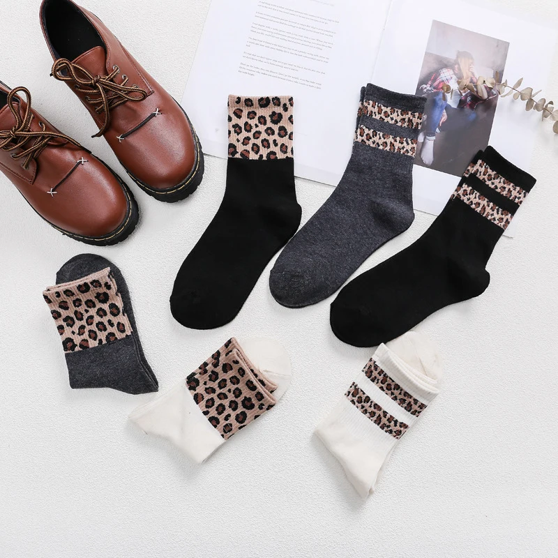 Soft Splicing Warm Girls Socks 6 Colors Elastic Leopard 1Pair Casual Adjustable Free Size Comfortable High Quality Korean Cotton
Soft Splicing Warm Girls Socks 6 Colors Elastic Leopard 1Pair Casual Adjustable Free Size Comfortable High Quality Korean Cotton