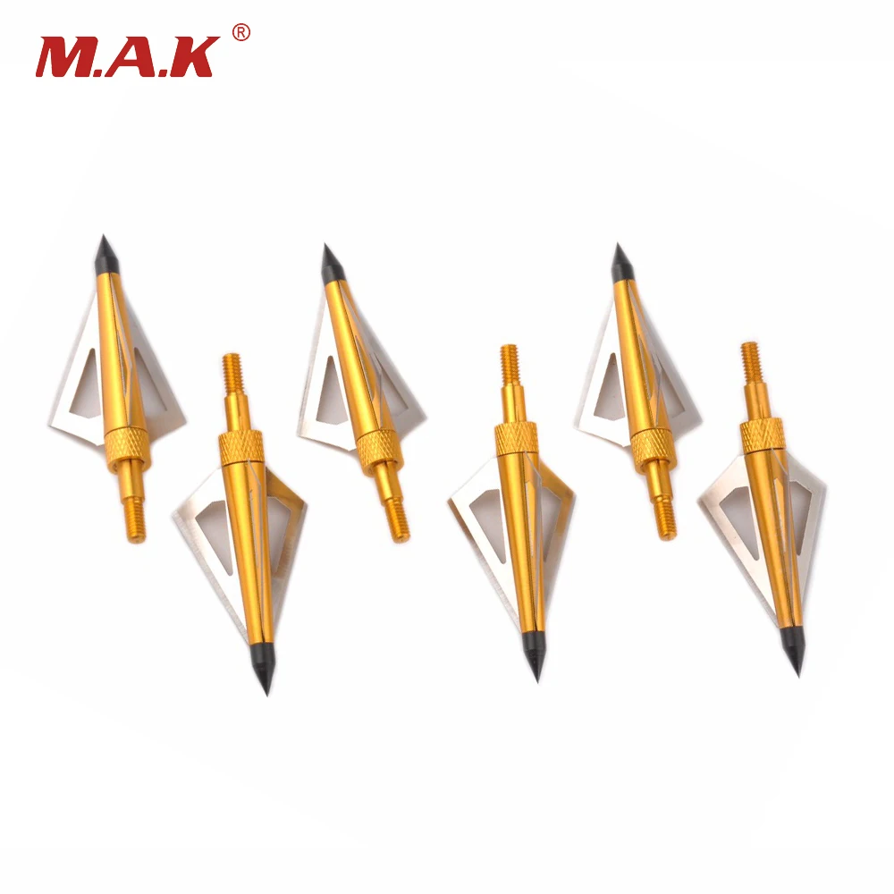 6/12 pcs 125 Grain Hunting Crossbow Arrow Broadhead with 3 Fixed Blades for Compound Bow Arrows Shooting Hunting Accessories
6/12 pcs 125 Grain Hunting Crossbow Arrow Broadhead with 3 Fixed Blades for Compound Bow Arrows Shooting Hunting Accessories