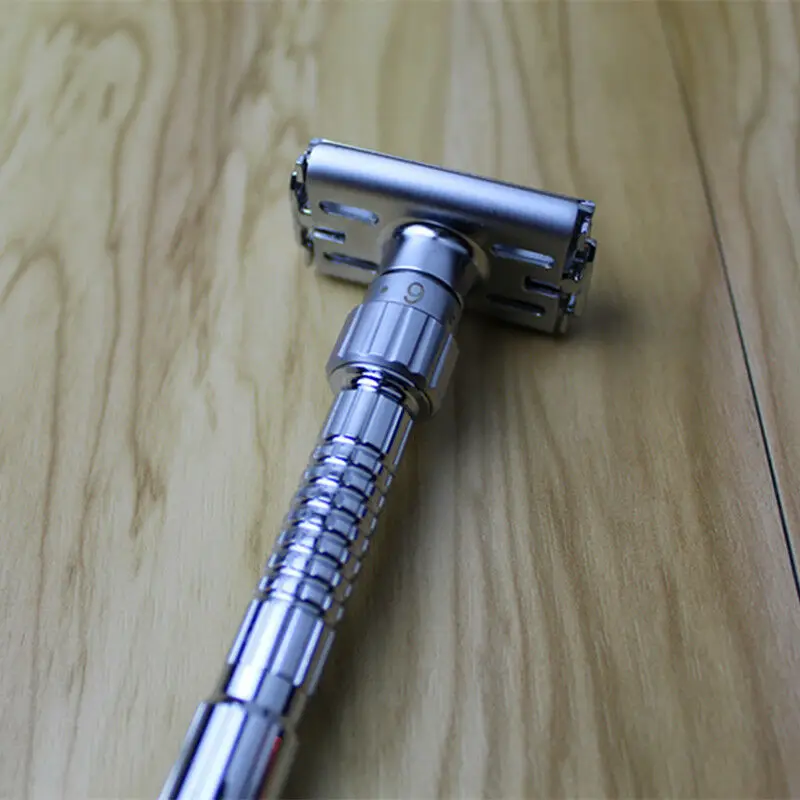 Mens Twist Open Butterfly Safety Adjustable Razor & 5 Double Edge Blades Classic Shaving Vintage
Mens Twist Open Butterfly Safety Adjustable Razor & 5 Double Edge Blades Classic Shaving Vintage