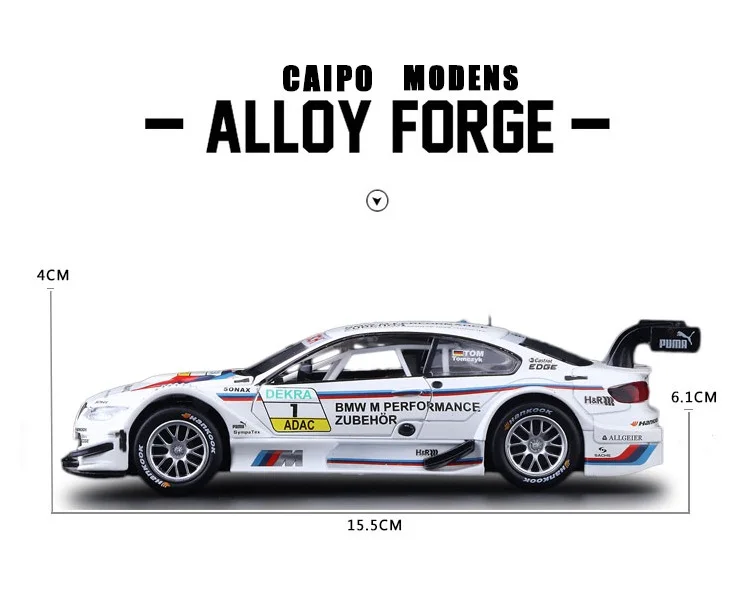 High Simulation Exquisite Die-casts & Toy Vehicles: Caipo Car Styling M3 DTM Luxury Race Car 1:32 Alloy Car Model Pull Back Cars
High Simulation Exquisite Die-casts & Toy Vehicles: Caipo Car Styling M3 DTM Luxury Race Car 1:32 Alloy Car Model Pull Back Cars