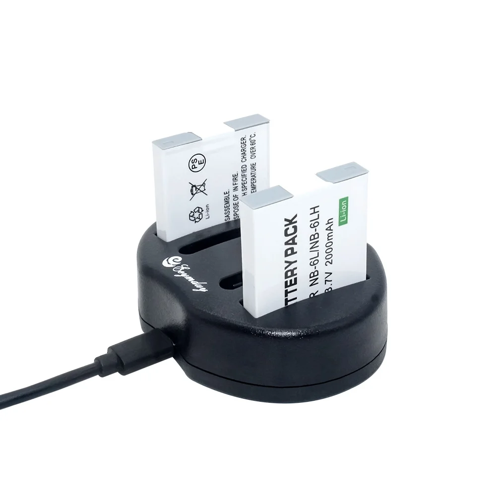 2 шт. NB 6L 6LH NB6L литий ионный аккумулятор зарядное устройство набор для Canon SX260 SX510 SX520