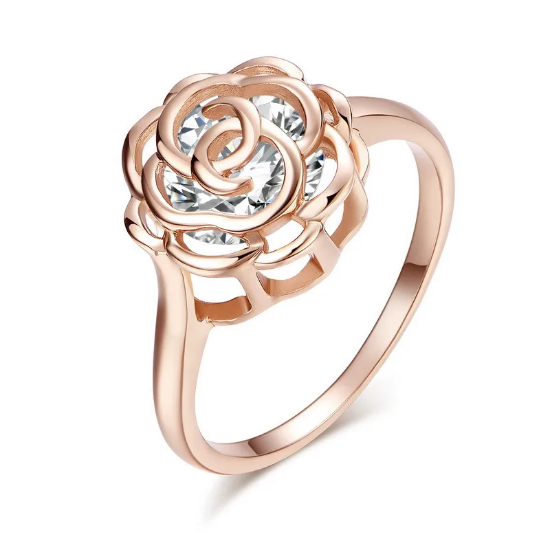 Huitan Wedding Anniversary Ring with Rose Flower Design Brilliant Cubic Zirconia Fashion Cocktail Party Rings for Women
Huitan Wedding Anniversary Ring with Rose Flower Design Brilliant Cubic Zirconia Fashion Cocktail Party Rings for Women