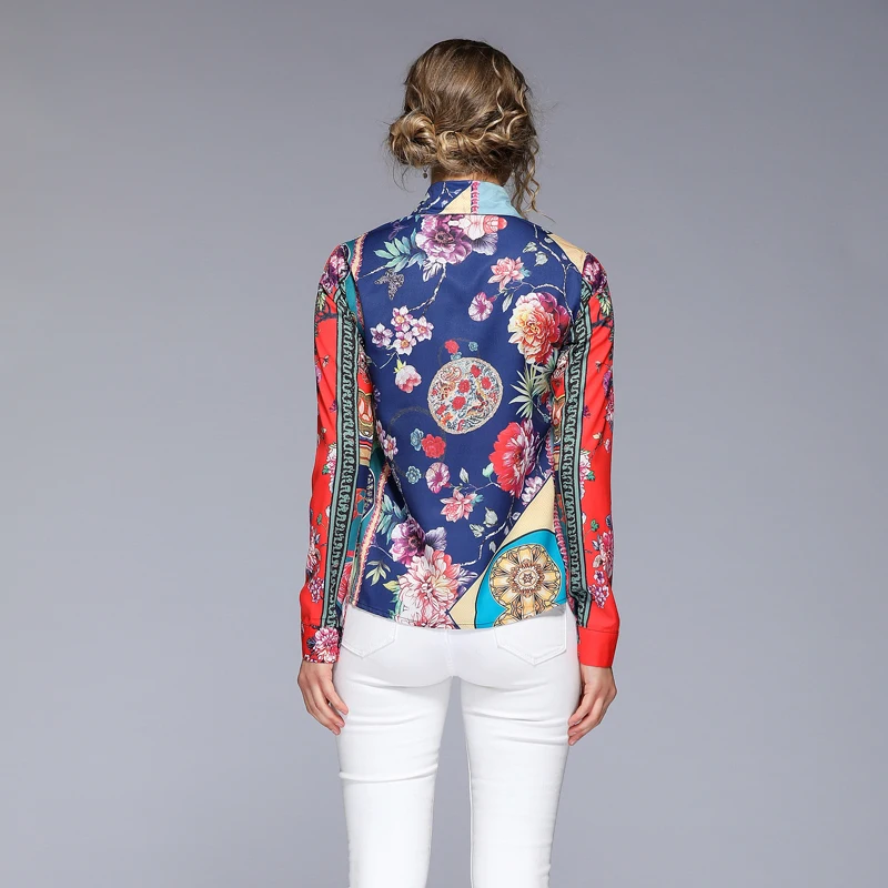 2019 Womens Tops and Blouses Designers Runway Blouse Long Sleeve Vintage Print Shirt Ladies Office Shirts
2019 Womens Tops and Blouses Designers Runway Blouse Long Sleeve Vintage Print Shirt Ladies Office Shirts