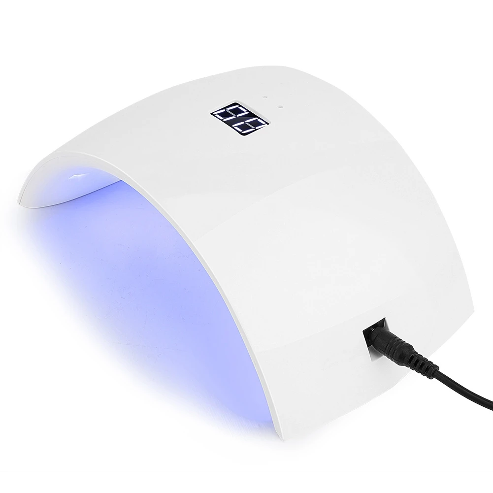 24 W профессиональный uv led лампа для сушки ногтей машина с ЖК-дисплеем 100-240 V v |