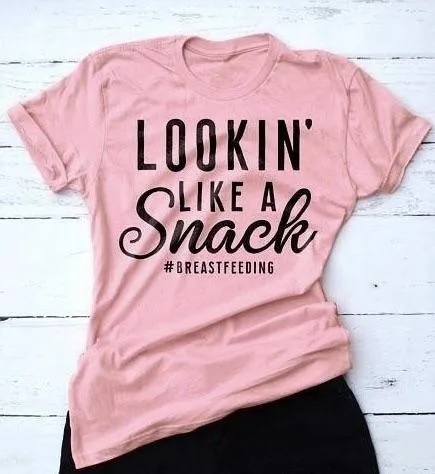 Looking like a snack #breastfeeding funny mom life t-shirt funny slogan women fashion grunge tumblr casual cotton tees art tops
Looking like a snack #breastfeeding funny mom life t-shirt funny slogan women fashion grunge tumblr casual cotton tees art tops