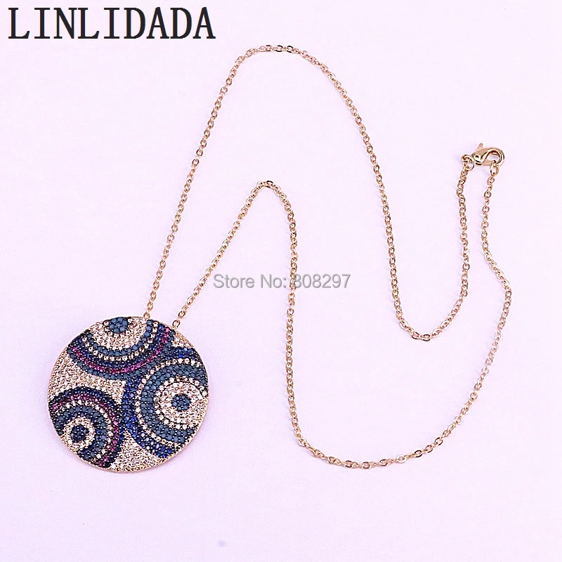4Pcs Round Shape CZ Cubic Zirconia Micro Pave Pendant Necklace For Women Mix Color Chain Necklaces
4Pcs Round Shape CZ Cubic Zirconia Micro Pave Pendant Necklace For Women Mix Color Chain Necklaces