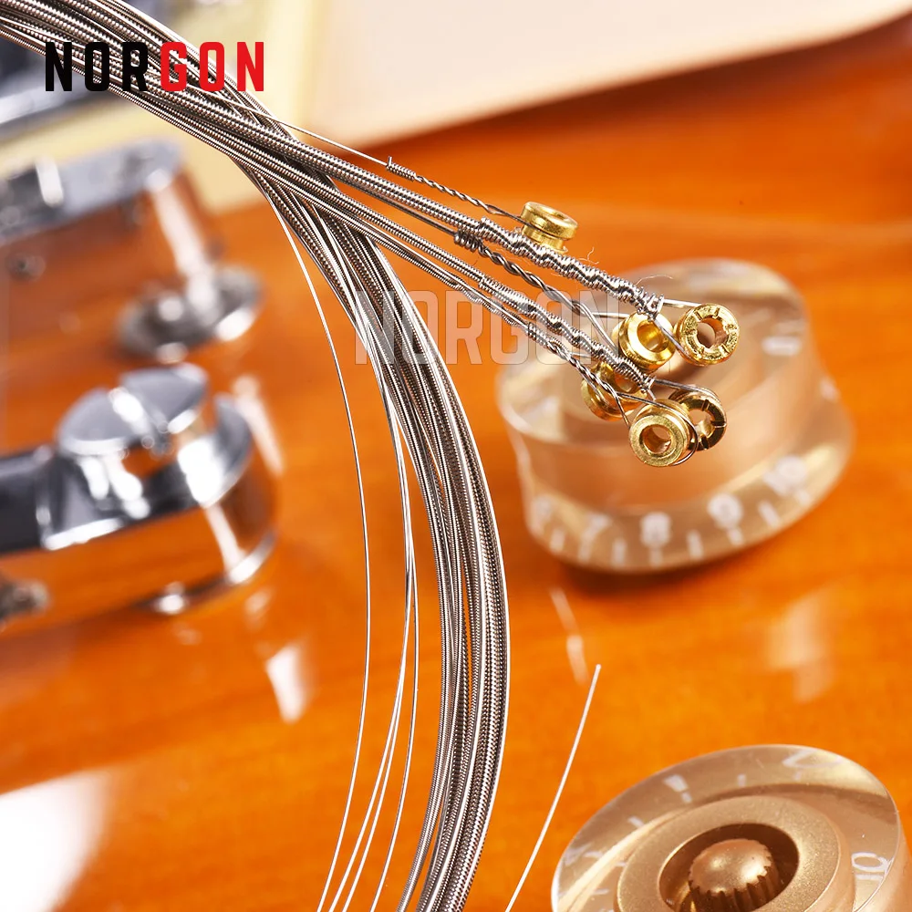 Alice Premium Electric Guitar Strings 010-046 009-042 Anti-Rust Coating Steel Strings for 22-24 Frets Electric Guitars AWR58-SL
Alice Premium Electric Guitar Strings 010-046 009-042 Anti-Rust Coating Steel Strings for 22-24 Frets Electric Guitars AWR58-SL