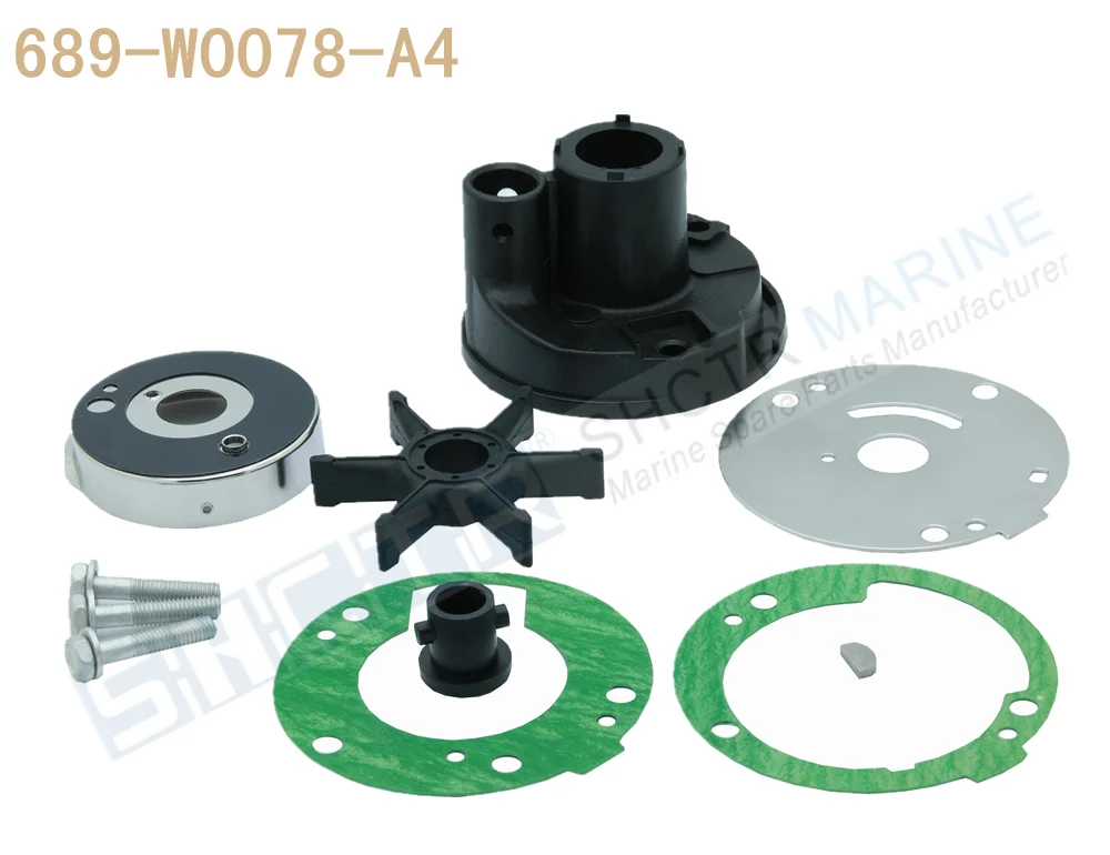 SHCTR Water Pump & Impeller Kit for OEM 689-W0078-A4,Sierra 18-3426,25/30HP