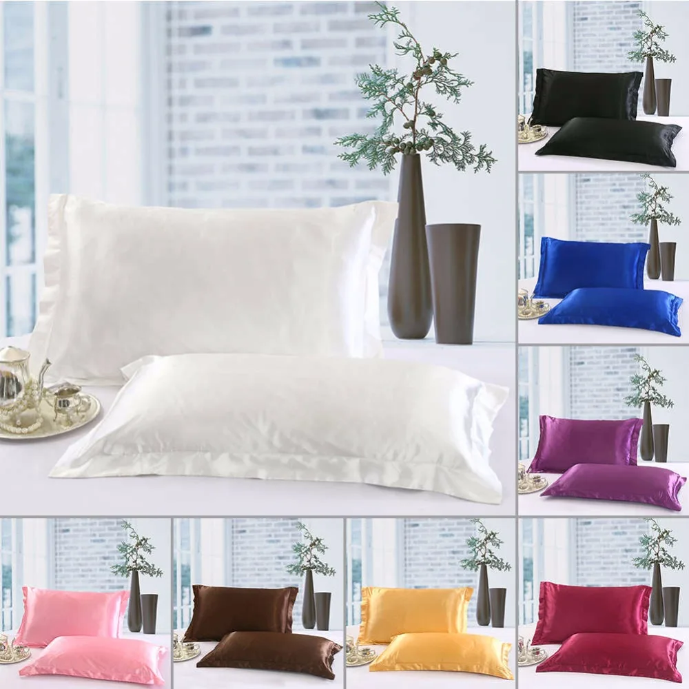 1/2 Pcs/Set New Standard Size Polyester Satin Pillowcase ,100% Imitation Silk Solid Color Soft Comfortable Pillow Cover 29
1/2 Pcs/Set New Standard Size Polyester Satin Pillowcase ,100% Imitation Silk Solid Color Soft Comfortable Pillow Cover 29
