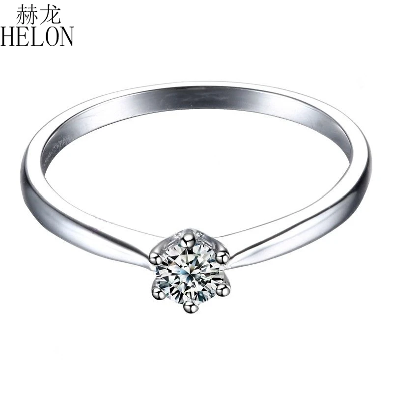 Фото Женское кольцо из серебра 925 пробы с муассанитом 3 5 мм|Кольца| - купить