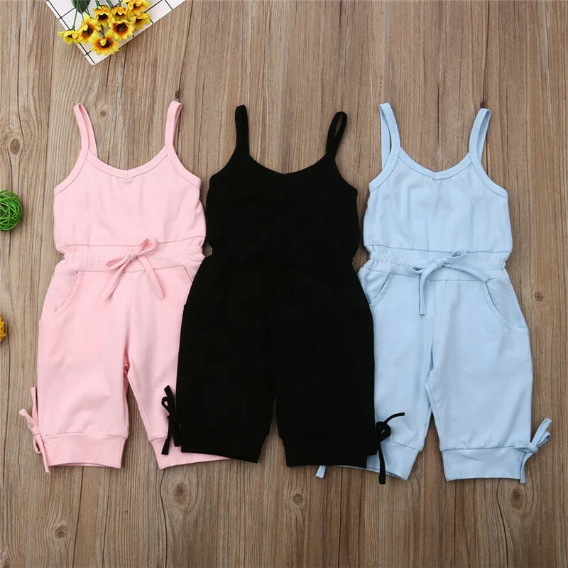 Summer Baby Girl Bow Vest Jumpsuit Toddler Kids Girl Pure Color Suspenders Bodysuit Fashion Sleeveless Bow Jumpsuit Outfits 1-6Y
Summer Baby Girl Bow Vest Jumpsuit Toddler Kids Girl Pure Color Suspenders Bodysuit Fashion Sleeveless Bow Jumpsuit Outfits 1-6Y