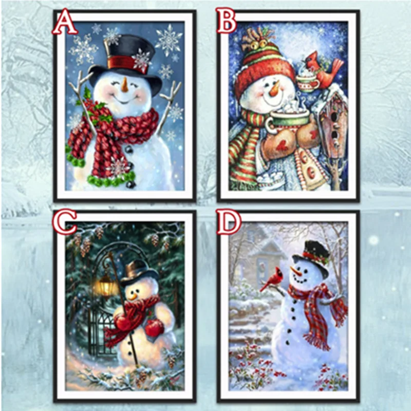 5D Diamond Embroidery Snowman Diamond Painting Full Round Resin Diamond Mosaic Cross Stitch Needlework Christmas Decoration Gift
5D Diamond Embroidery Snowman Diamond Painting Full Round Resin Diamond Mosaic Cross Stitch Needlework Christmas Decoration Gift