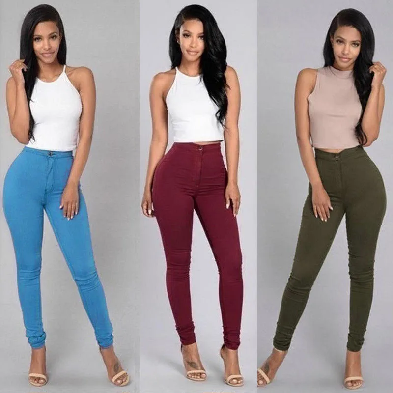 Women Pencil Pants Solid Flat Stretch Casual Denim Skinny Pant High Waist Trousers For Women
Women Pencil Pants Solid Flat Stretch Casual Denim Skinny Pant High Waist Trousers For Women