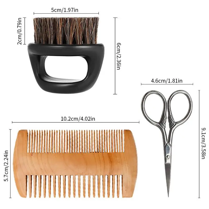 Men's Beard Comb and Brush Set - Wild Boar Brush Grease Growth Model Gloss Softness Styling Tool for dispensing ointment
Men's Beard Comb and Brush Set - Wild Boar Brush Grease Growth Model Gloss Softness Styling Tool for dispensing ointment