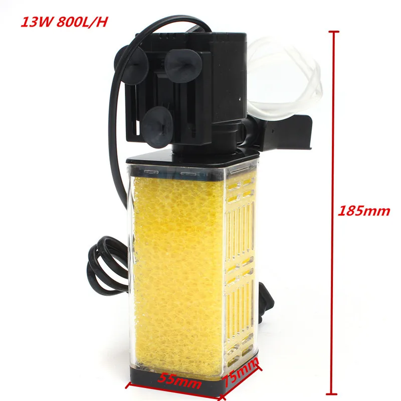 13W 800L/H Air Oxygen Aquarium Submersible Internal Filter Filtration Water Pump Aquarium Fish Tank
13W 800L/H Air Oxygen Aquarium Submersible Internal Filter Filtration Water Pump Aquarium Fish Tank